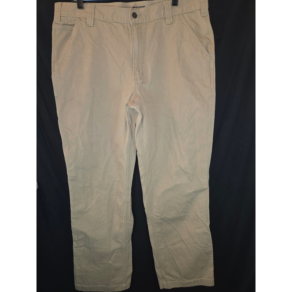 Carhartt Relaxed Fit Work Pants Khaki Men's 38x32 Canvas Cargo‎ Carpenter